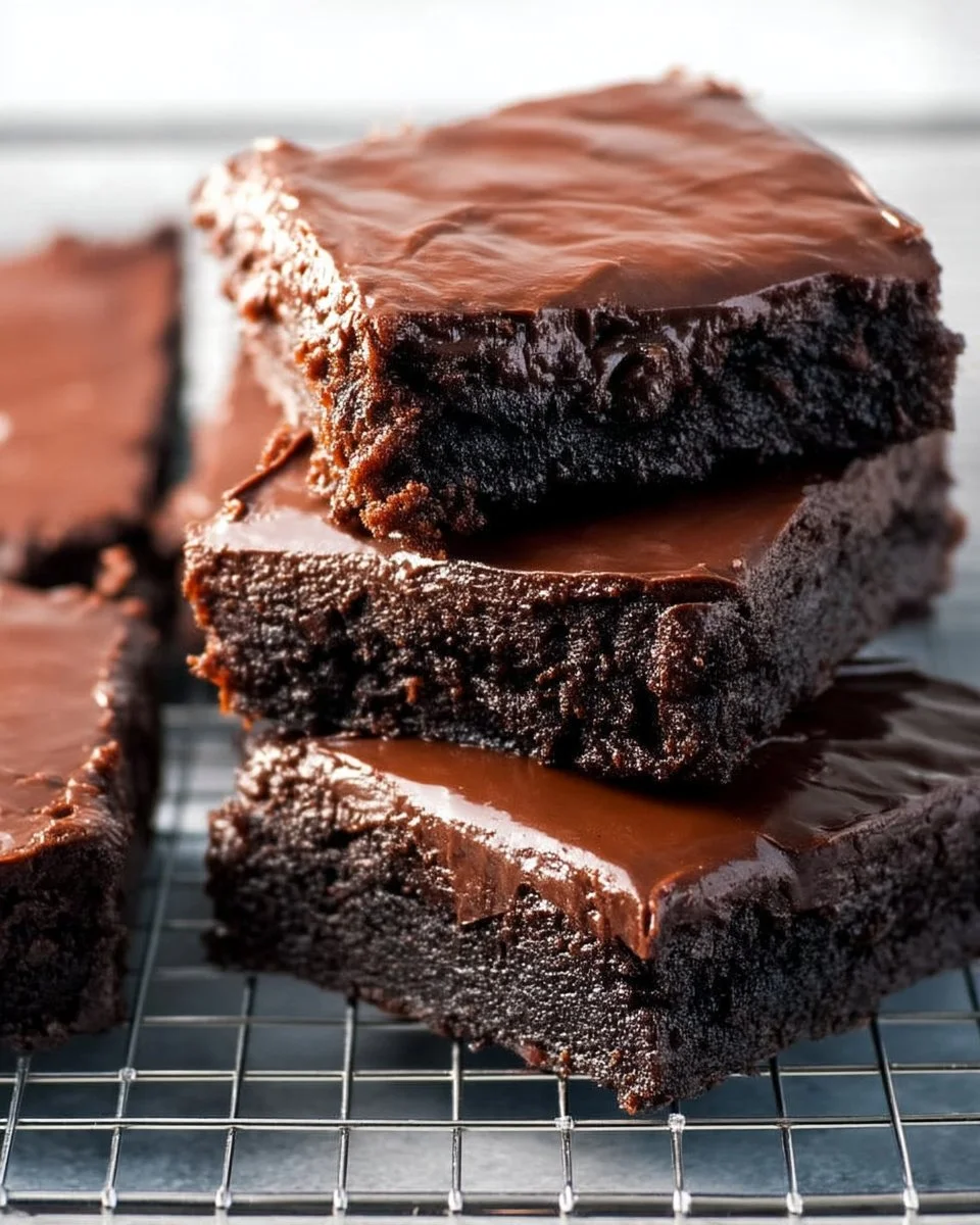 Lunch Lady Frosted Brownies