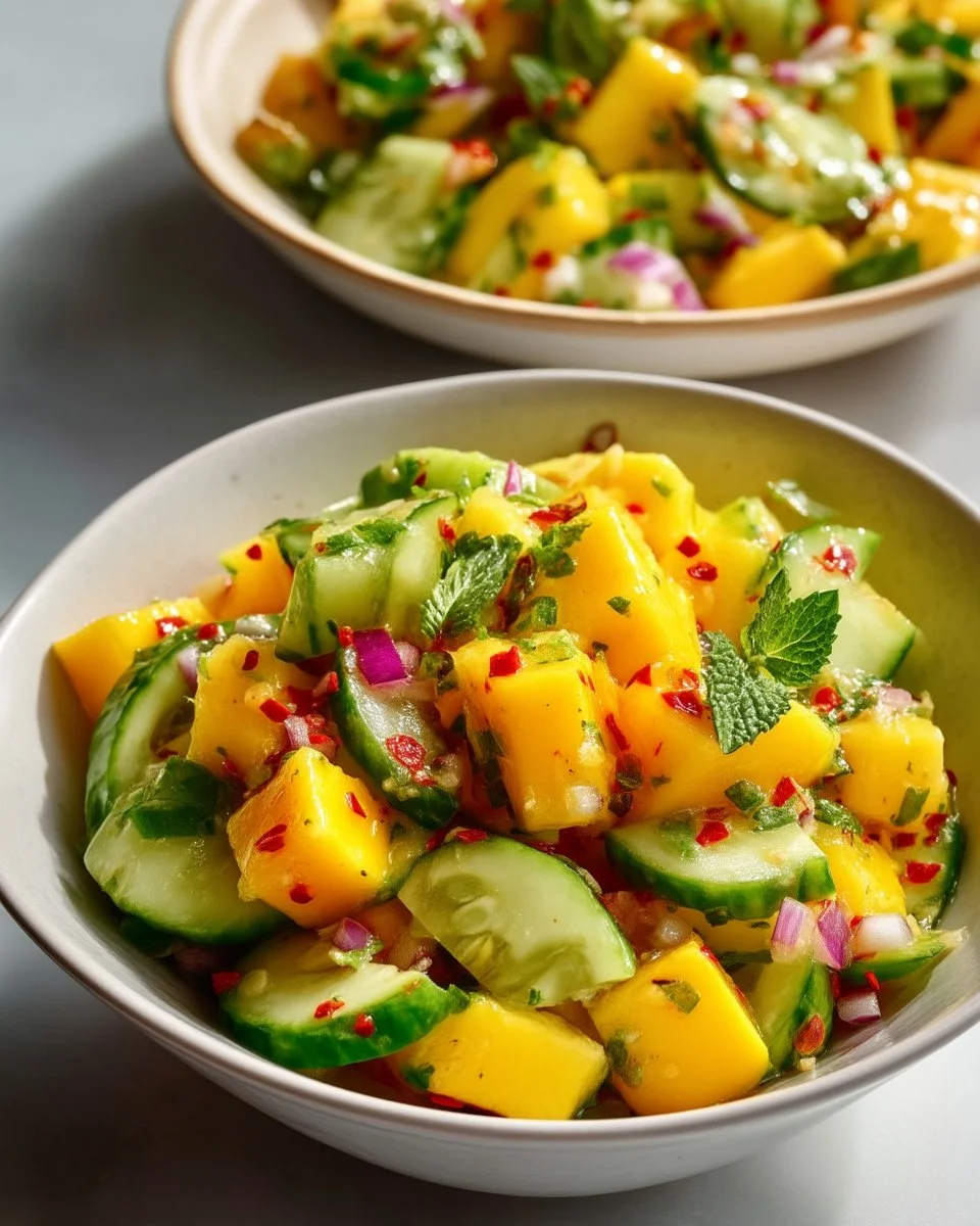 Mango Cucumber Salad with Chili Lime