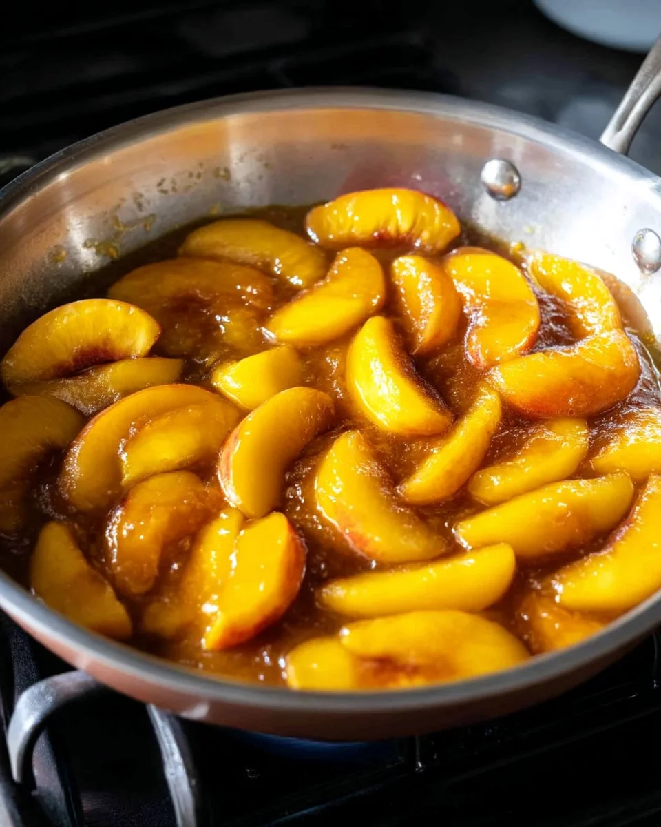 Skillet Fried Peaches