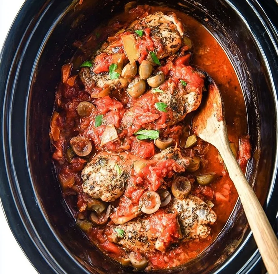 Slow Cooker Chicken Cacciatore