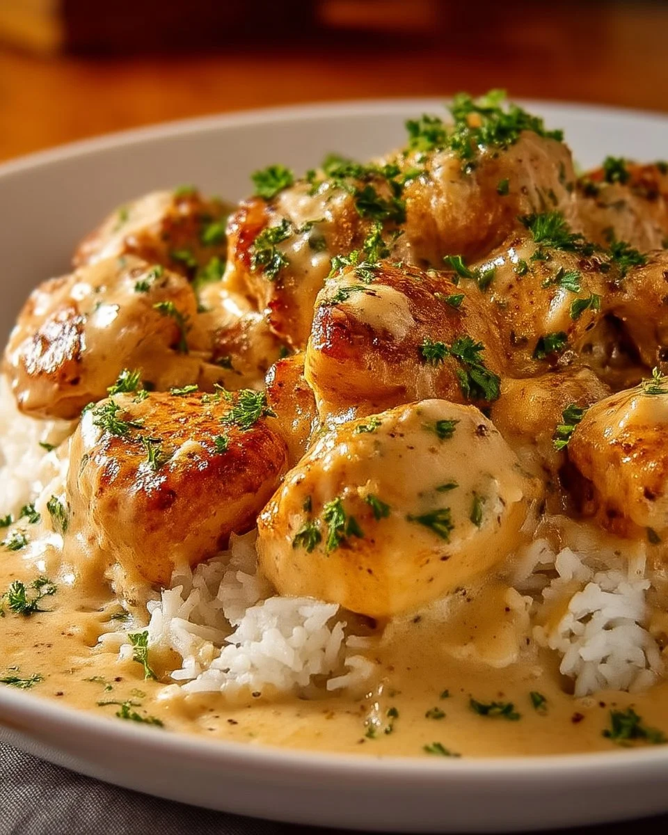 Smothered Chicken and Rice: 35 Minute Amazing Dinner