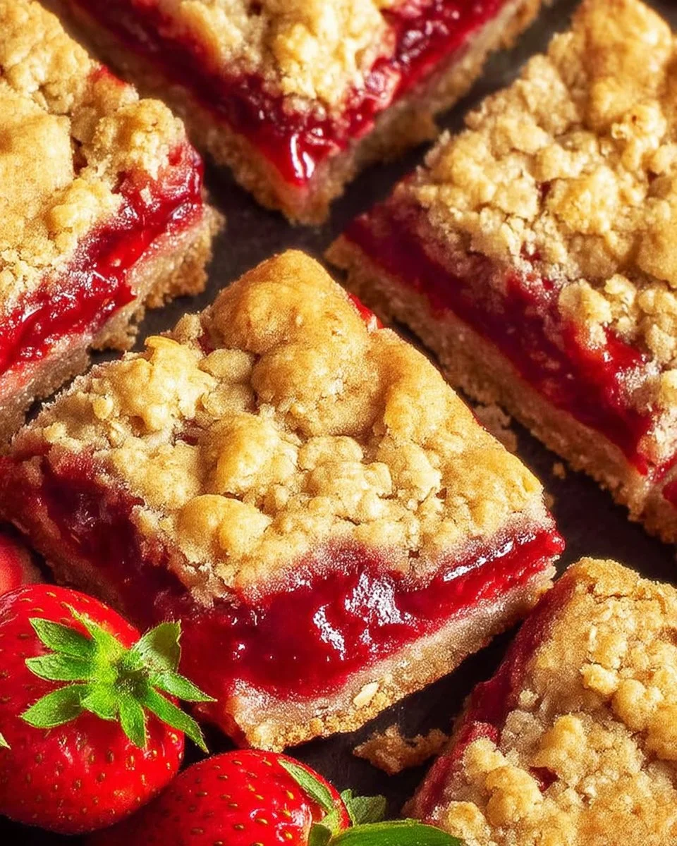 Strawberry Oatmeal Bars