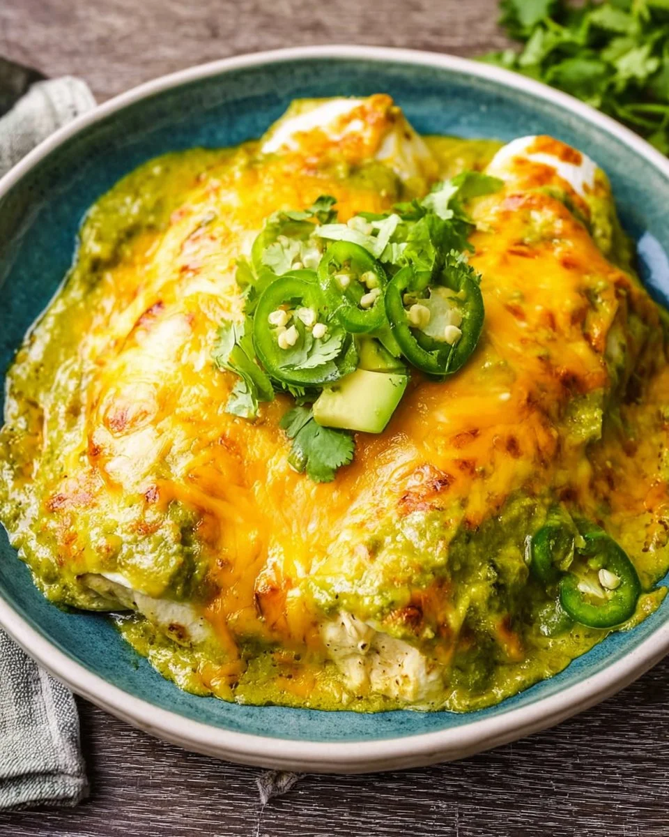 Swiss Chicken Enchiladas
