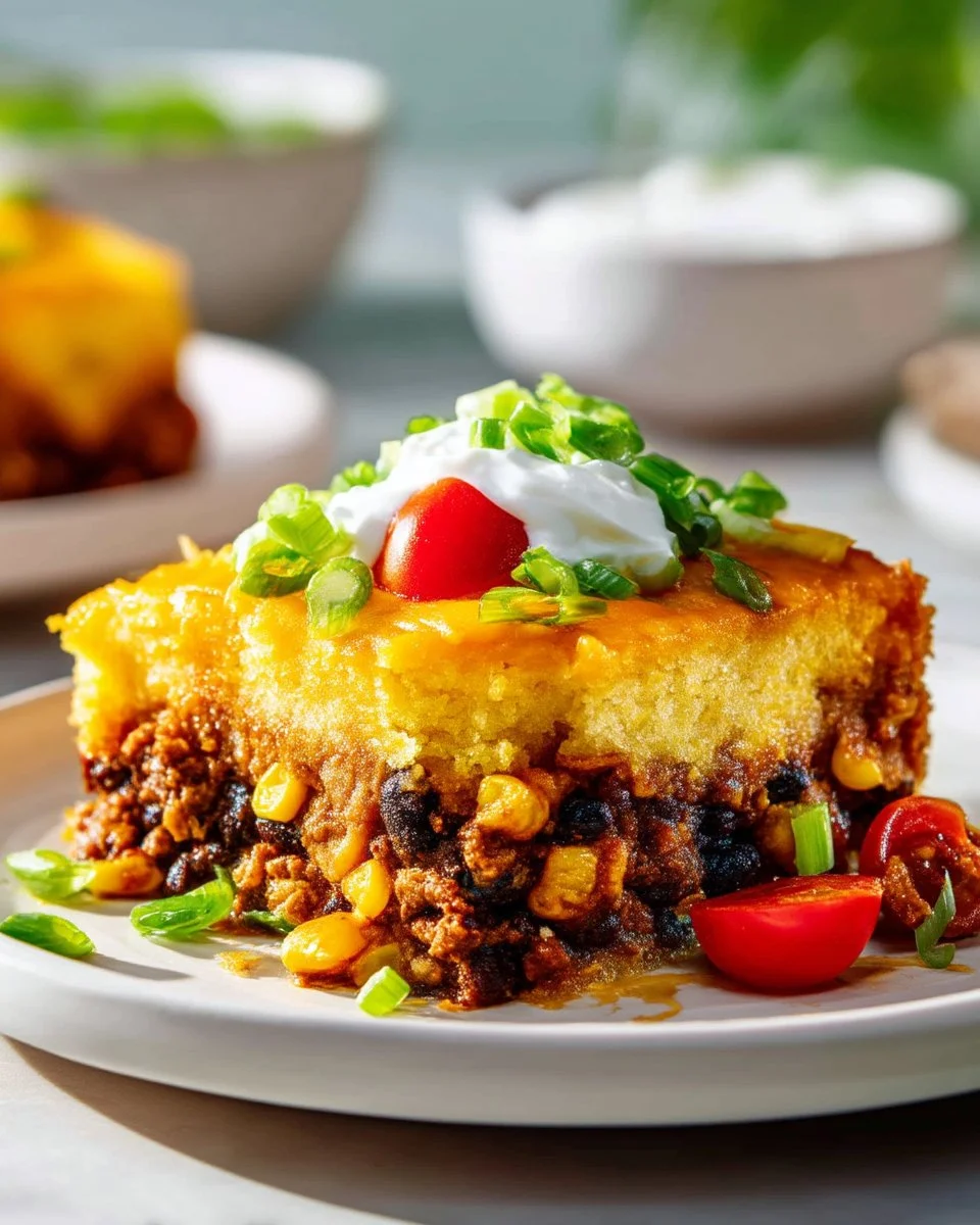 Tamale Pie with Cornbread Crust