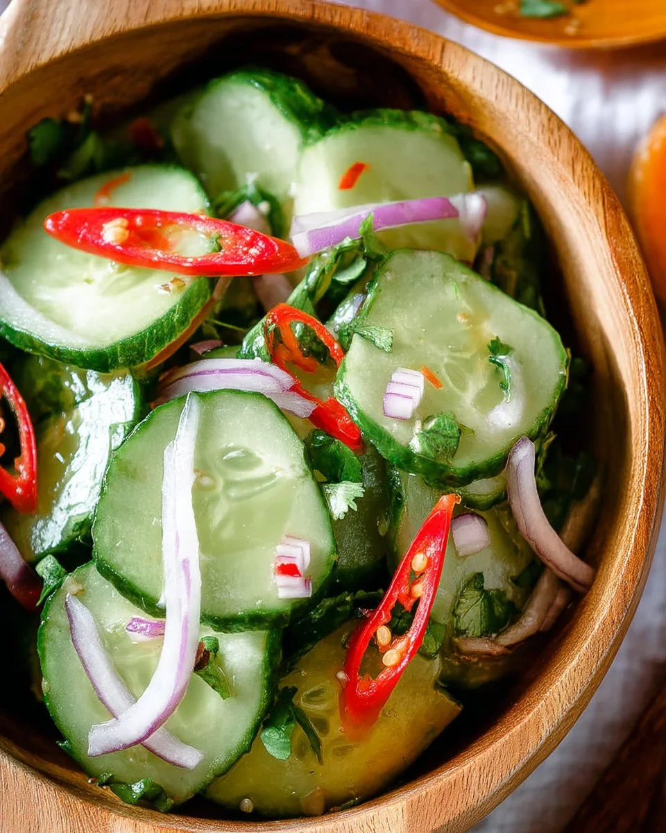 Thai Cucumber Salad Recipe (for Satay)