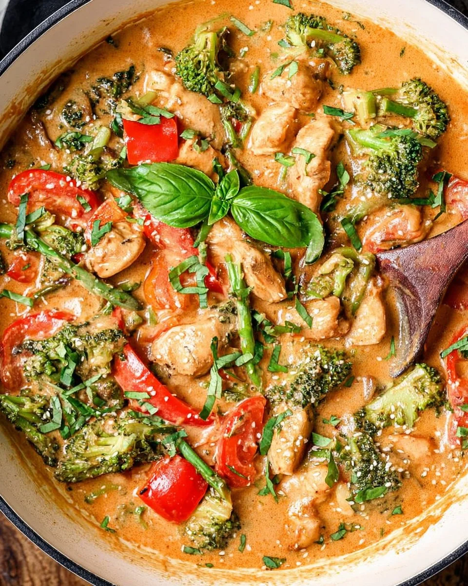 Thai Red Curry Chicken with Vegetables