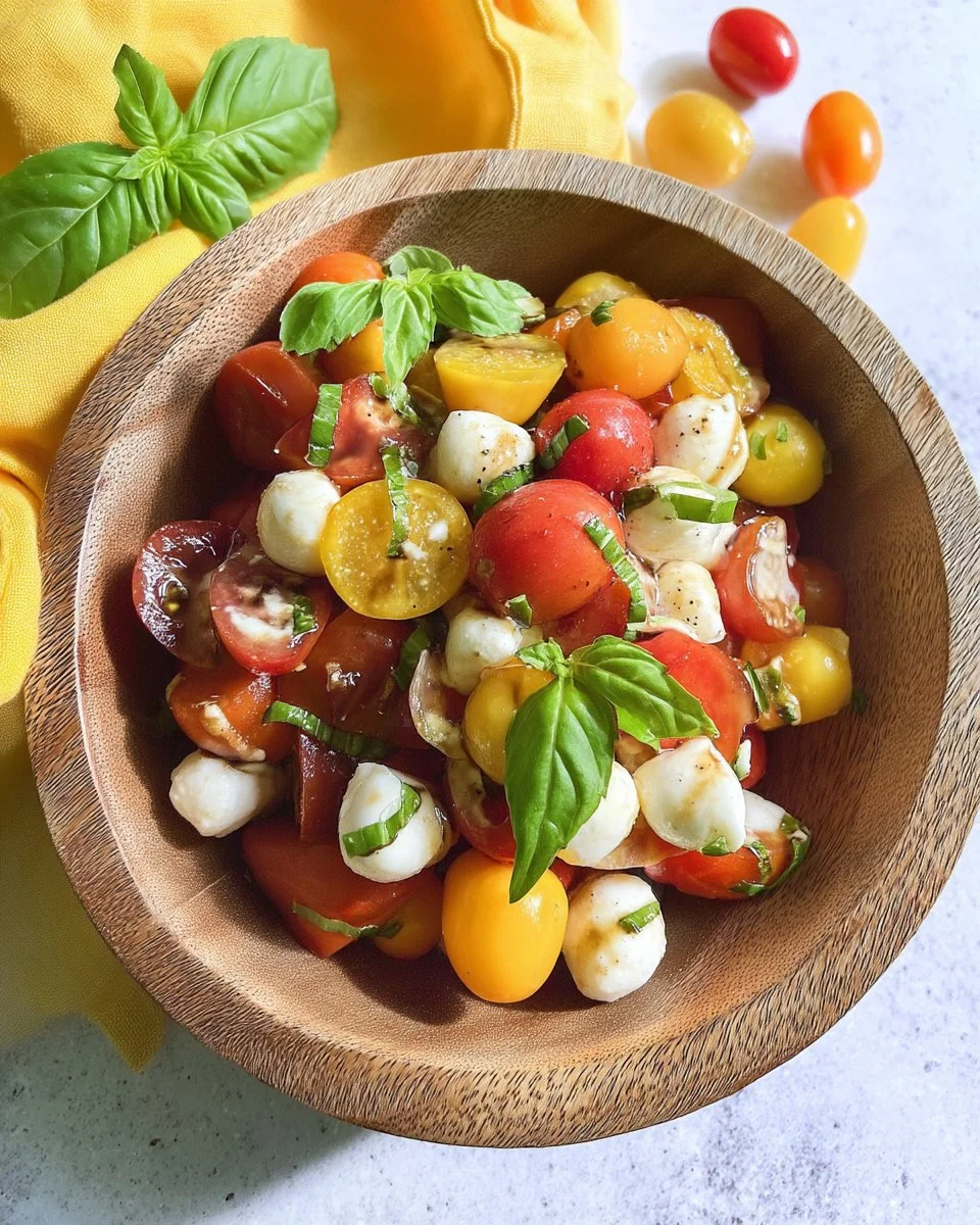 Tomato Mozzarella Salad with Balsamic Dressing