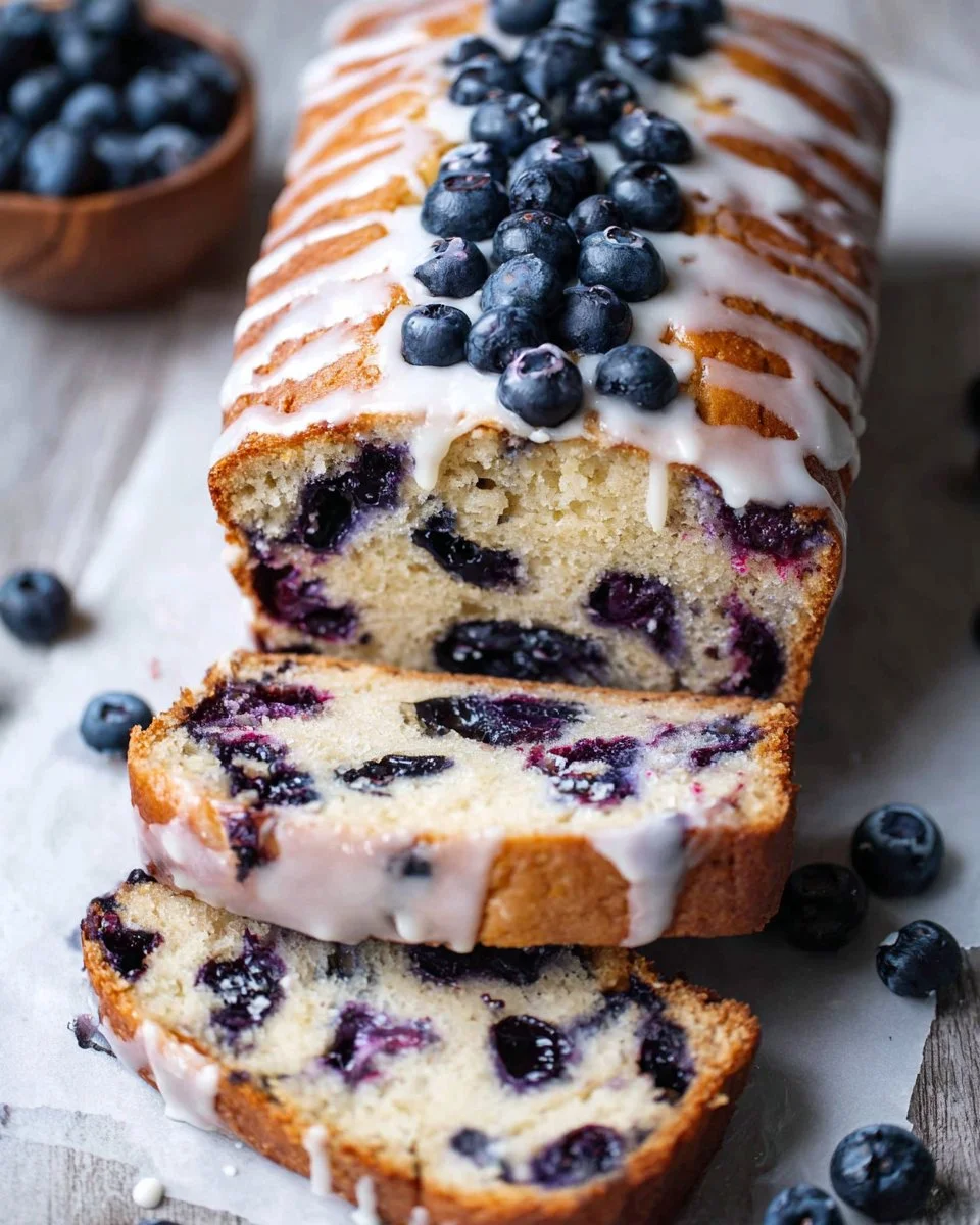 4-Ingredient Blueberry Bread