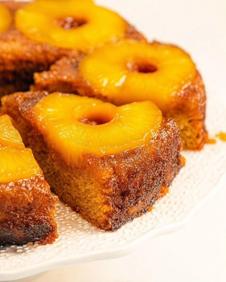 Bourbon Pineapple Upside Down Cake