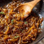Plate of beautifully caramelized onions ready to enhance any dish