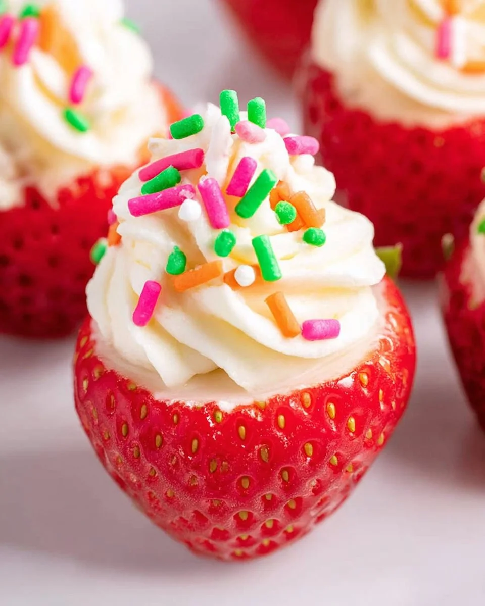 Cheesecake Stuffed Strawberries