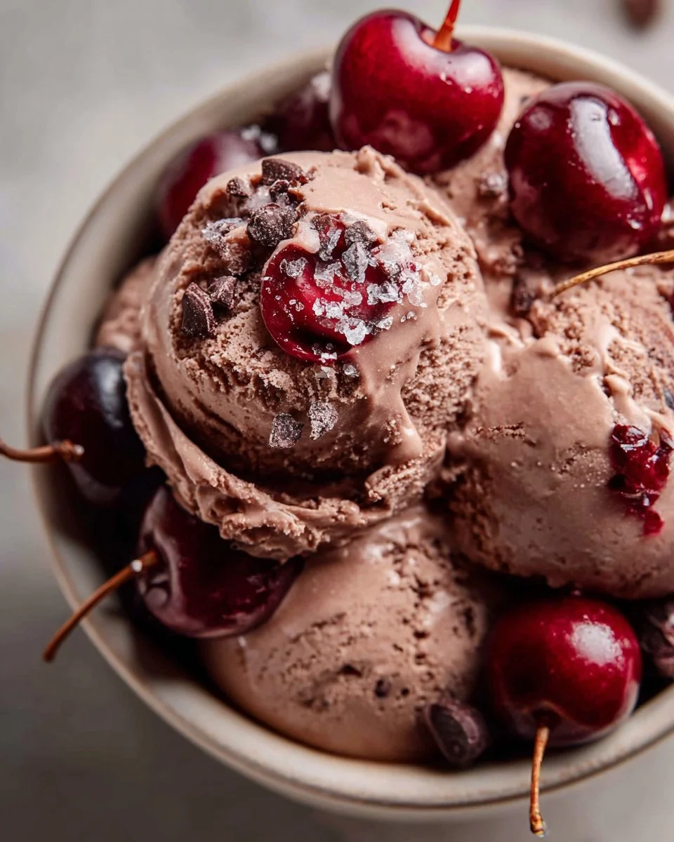 Chocolate Cherry Ice Cream