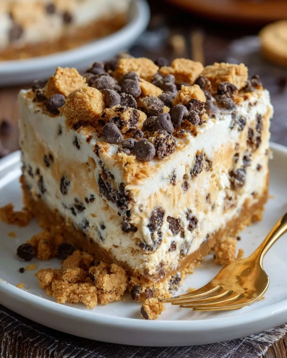 Cookie Dough No Bake Cheesecake