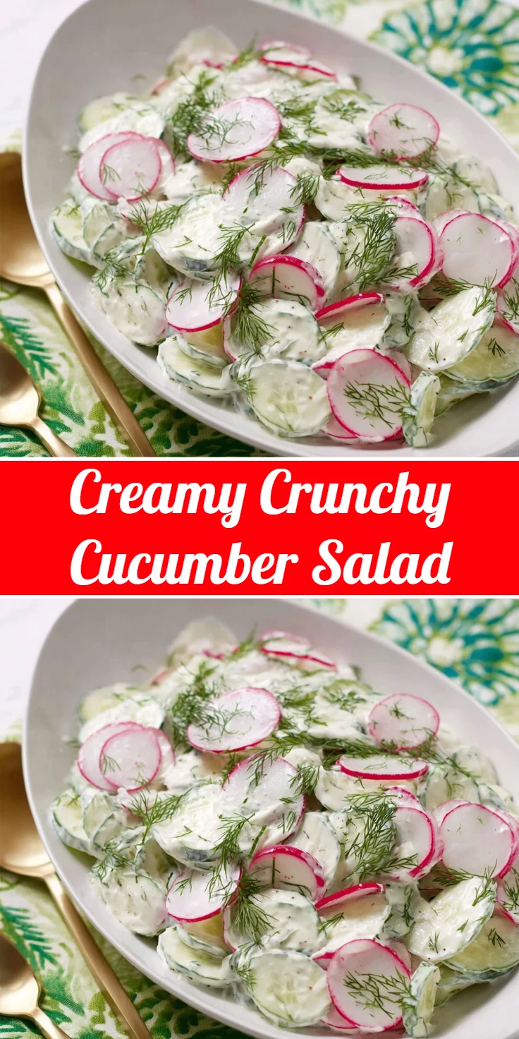 Creamy Crunchy Cucumber Salad