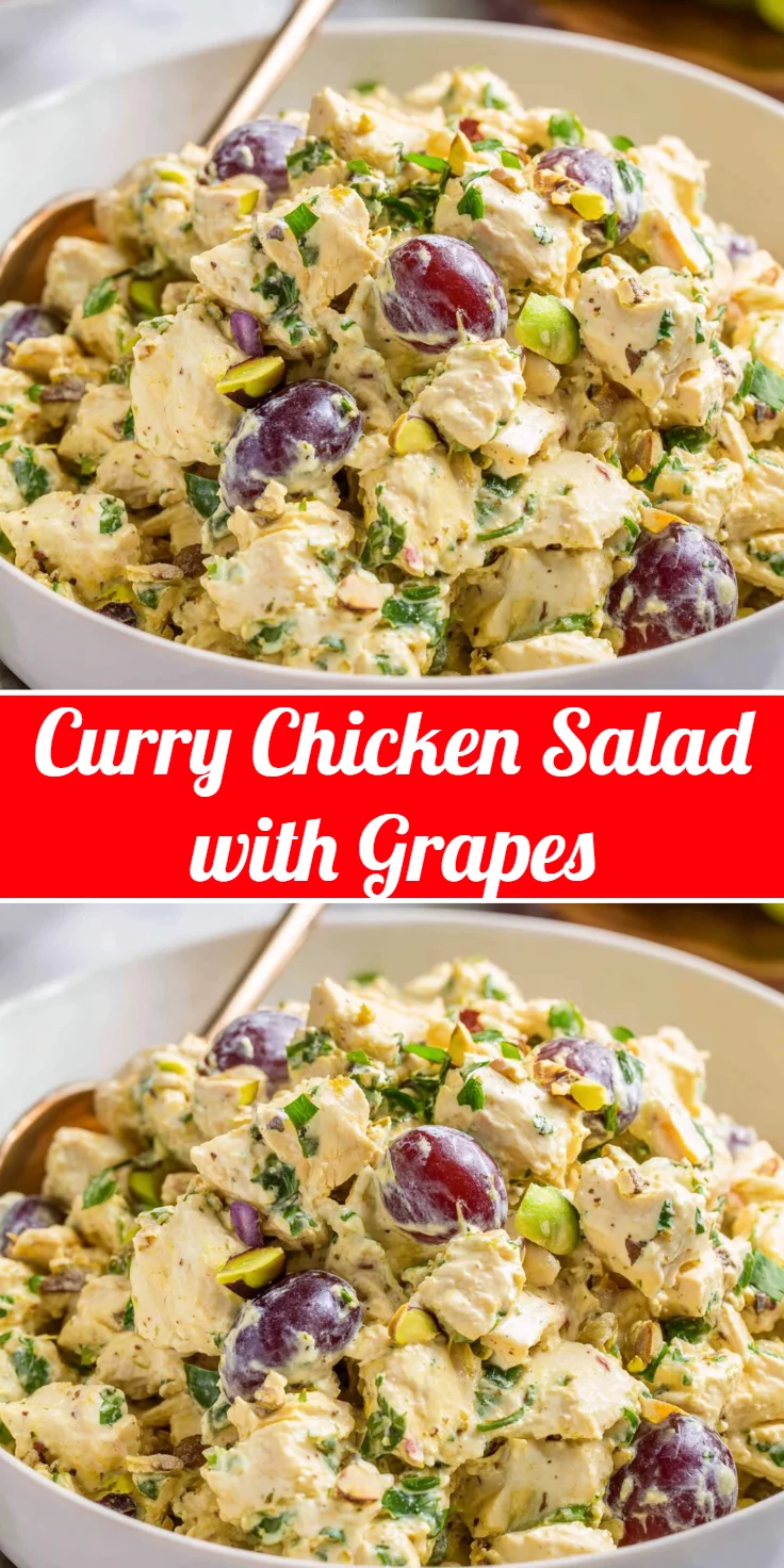 Curry Chicken Salad with Grapes