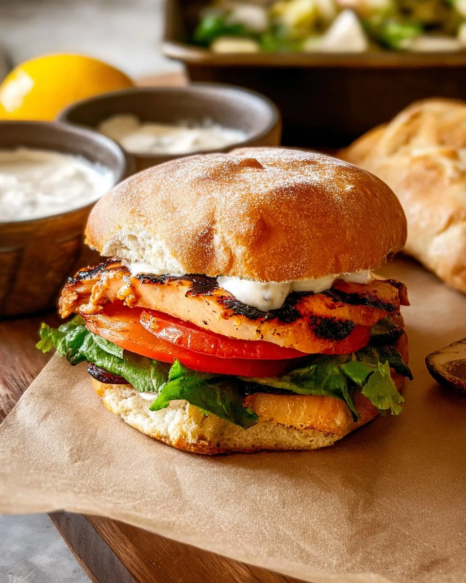 Easy Grilled Chicken Sandwich