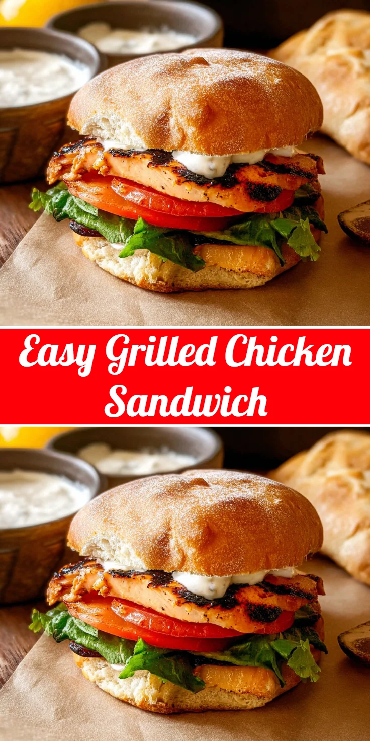 Easy Grilled Chicken Sandwich