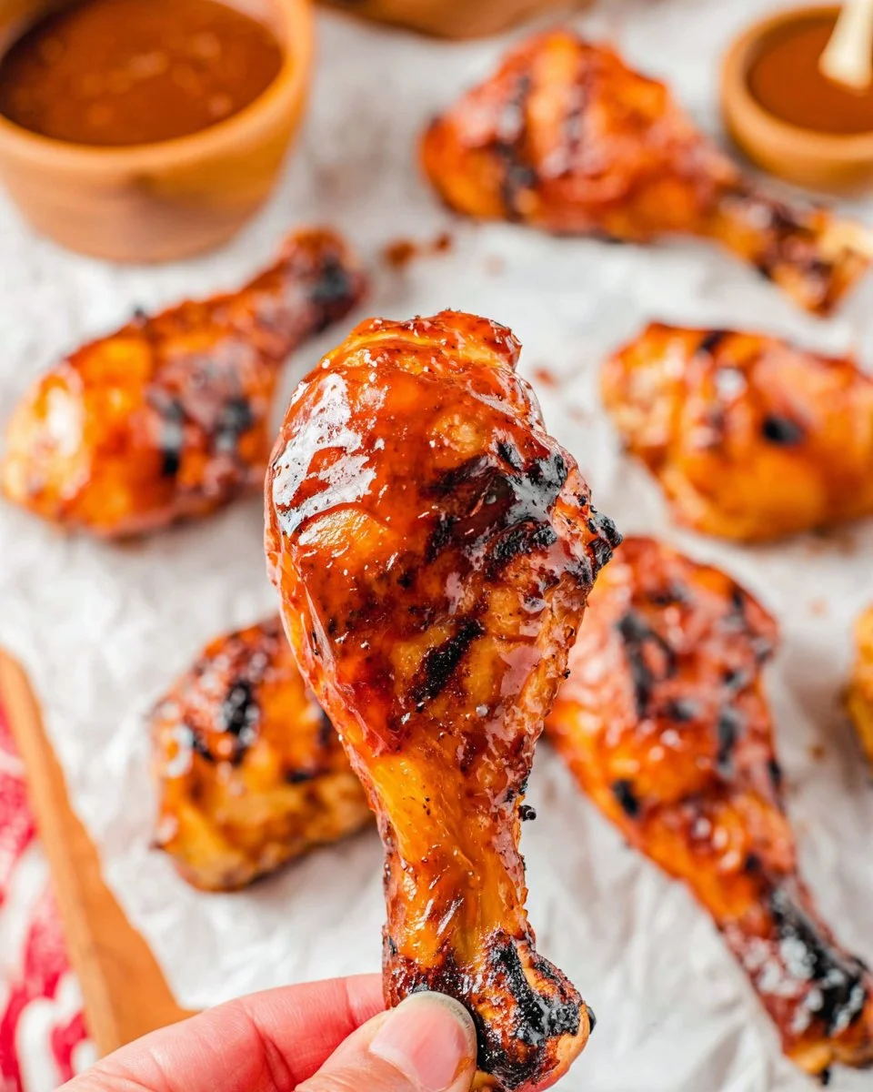 Grilled BBQ Chicken Drumsticks