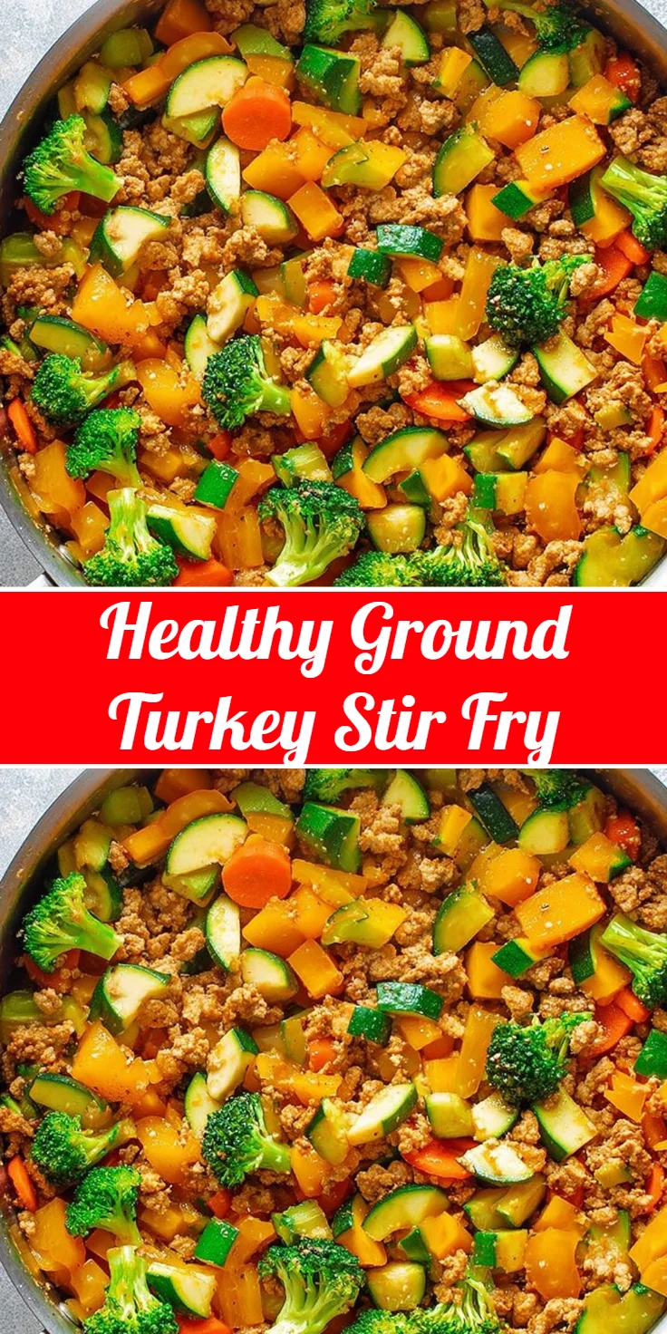 Healthy Ground Turkey Stir Fry