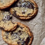 Heavenly giant crinkled chocolate chip cookies baked by Ina Garten