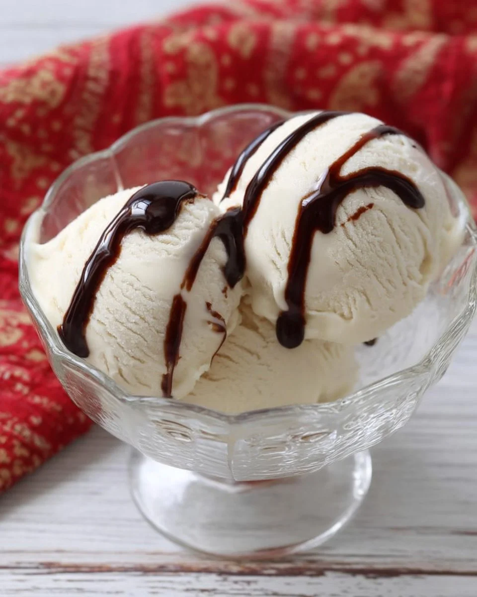 Bowl of homemade frozen yogurt in four delicious flavors