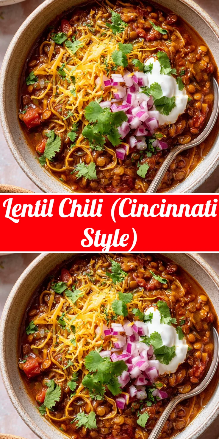 Lentil Chili (Cincinnati Style)