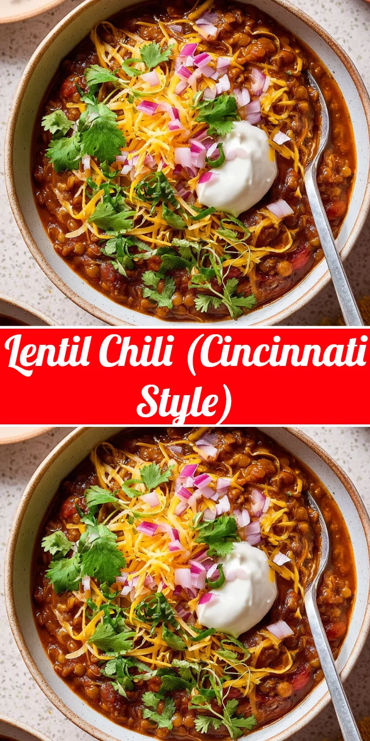 Lentil Chili (Cincinnati Style)