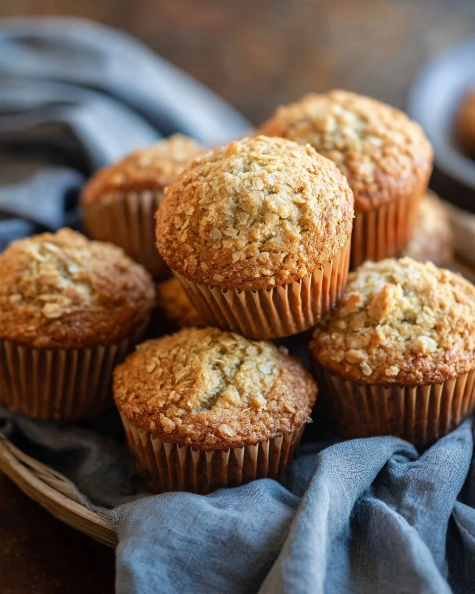 Maple Brown Sugar Oatmeal Muffins