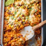 Delicious Mexican Chicken Casserole with cheese and spices