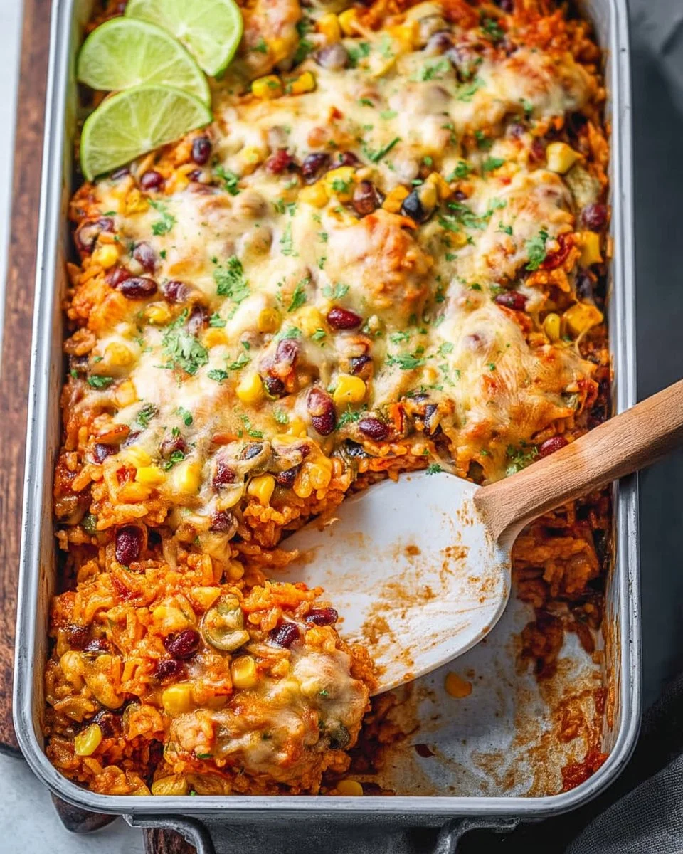 Delicious Mexican Chicken Casserole with cheese and spices