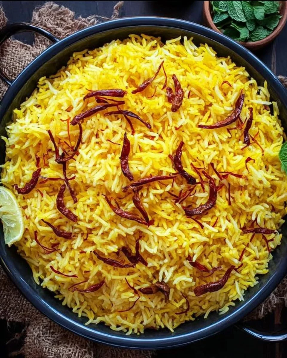Middle Eastern Saffron Rice Recipe (with Basmati)