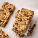 Delicious no bake granola bars made with oats and nuts