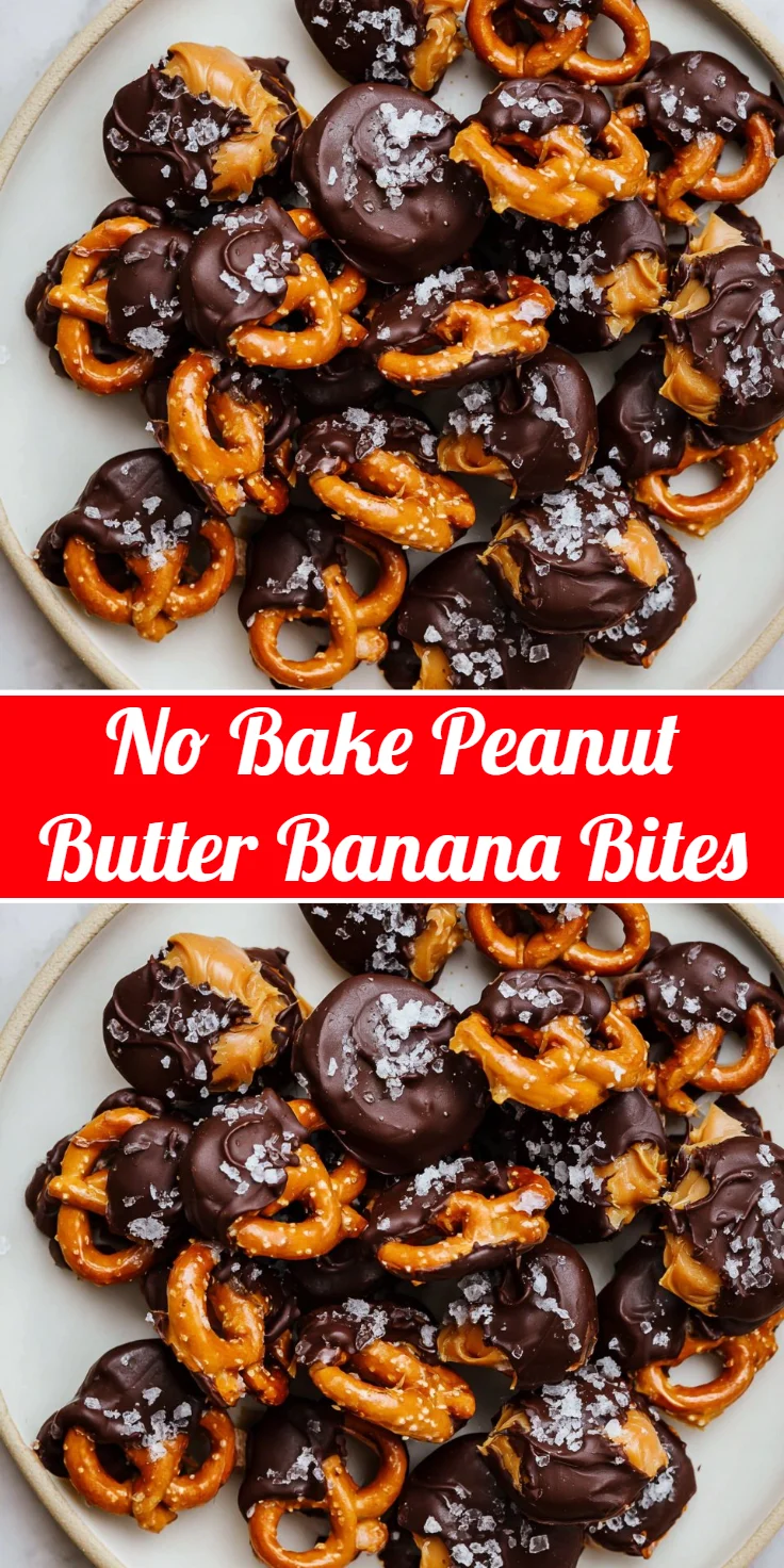 No Bake Peanut Butter Banana Bites