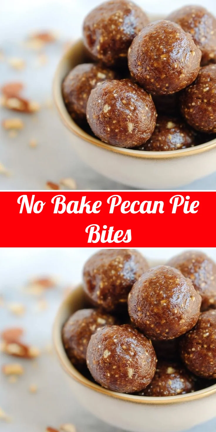 No Bake Pecan Pie Bites