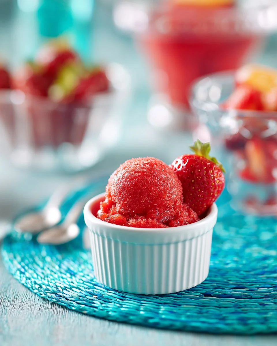 Homemade one-ingredient strawberry ice cream in a bowl