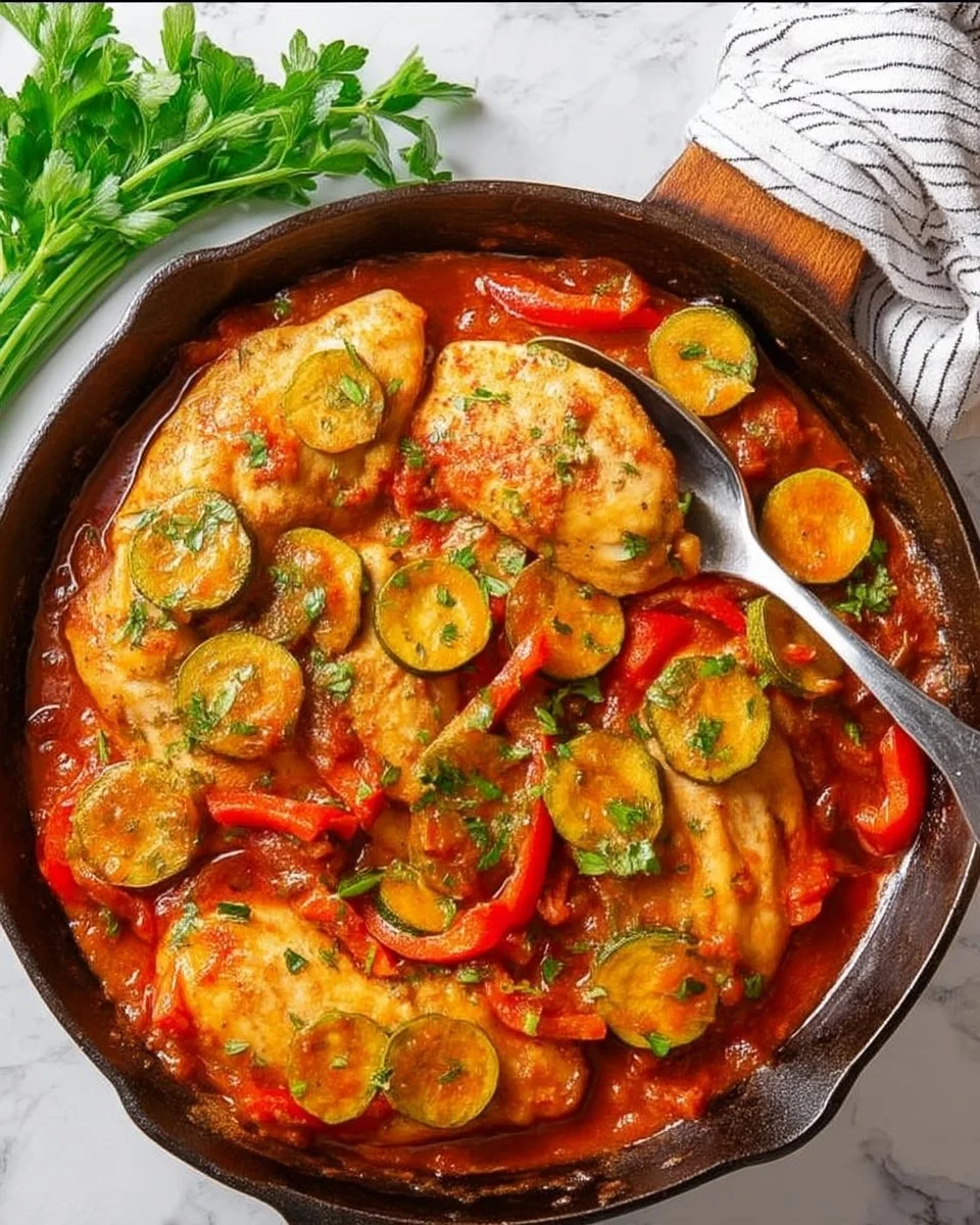 One Skillet Italian Chicken