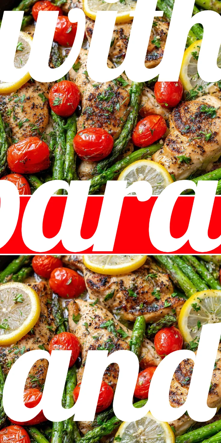 Pan-Seared Chicken with Asparagus and Cherry Tomatoes