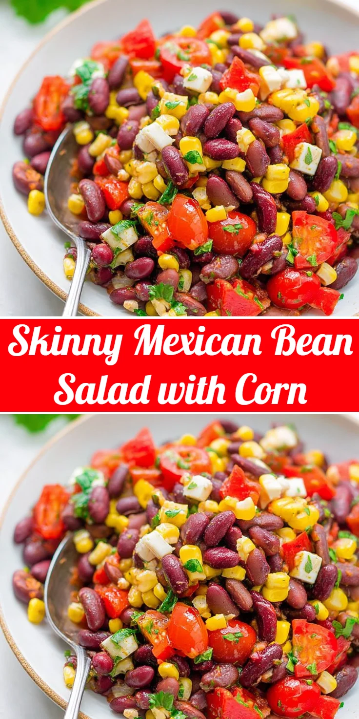 Skinny Mexican Bean Salad with Corn
