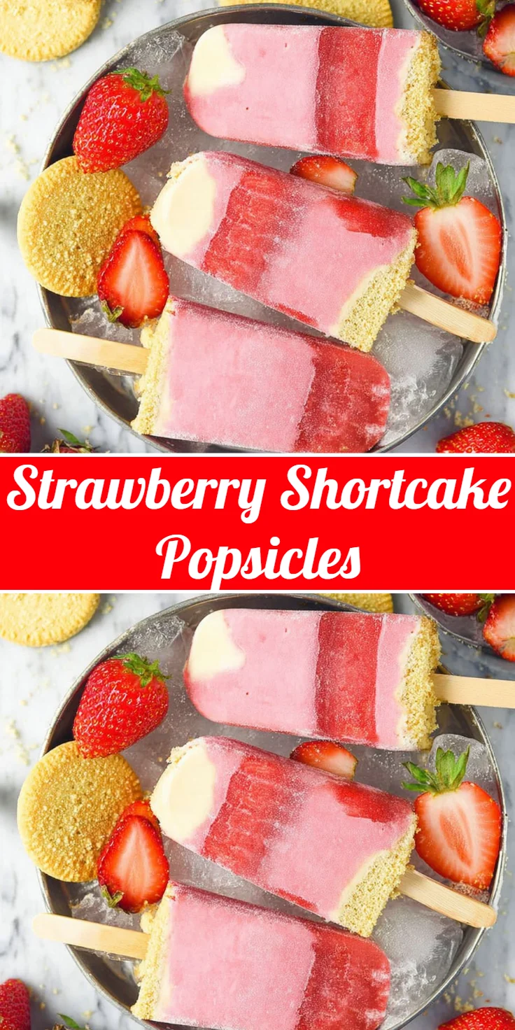 Strawberry Shortcake Popsicles