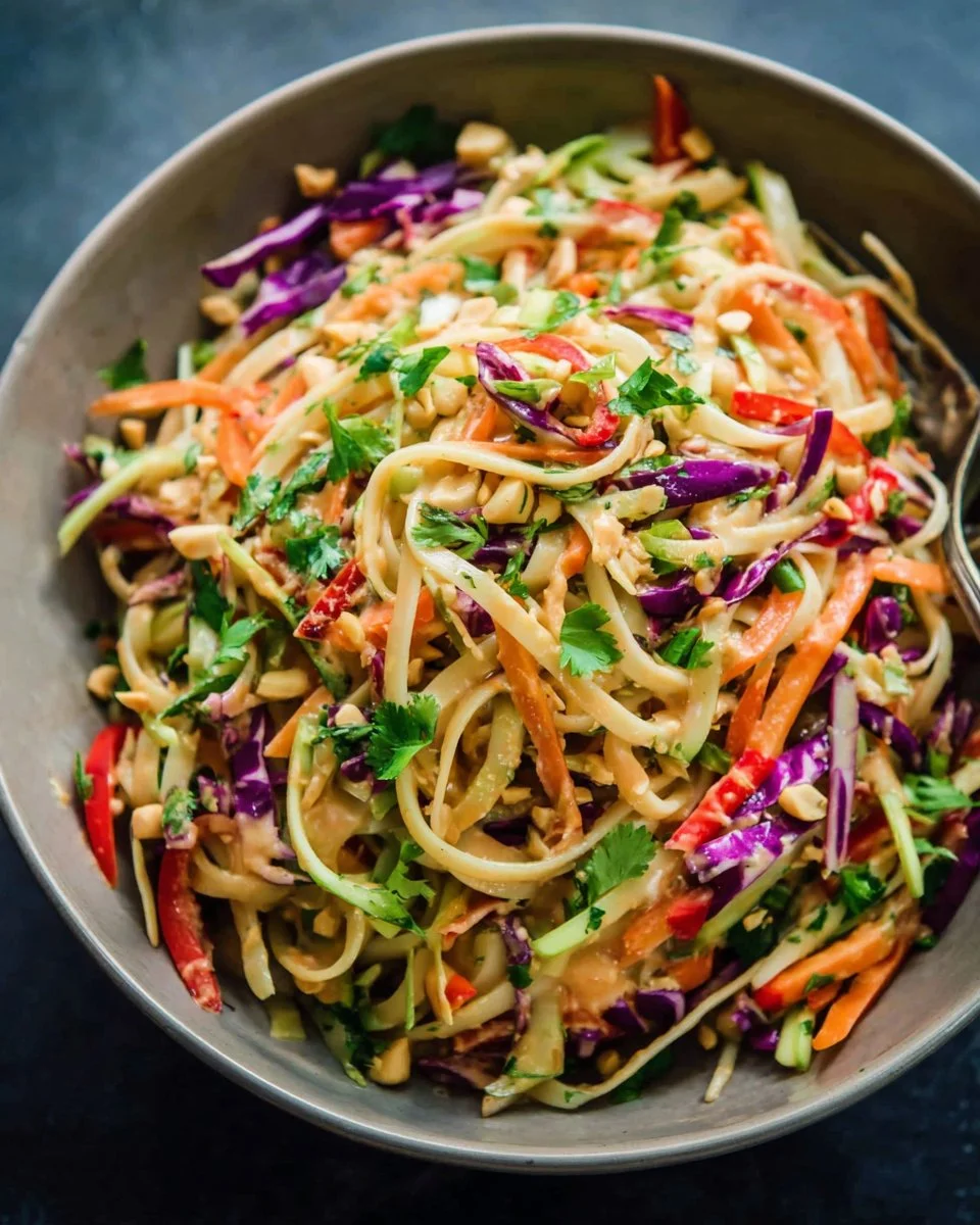 Thai Noodle Salad with Peanut Sauce