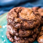 High-protein brownie cookies on a plate, perfect for a healthy snack.