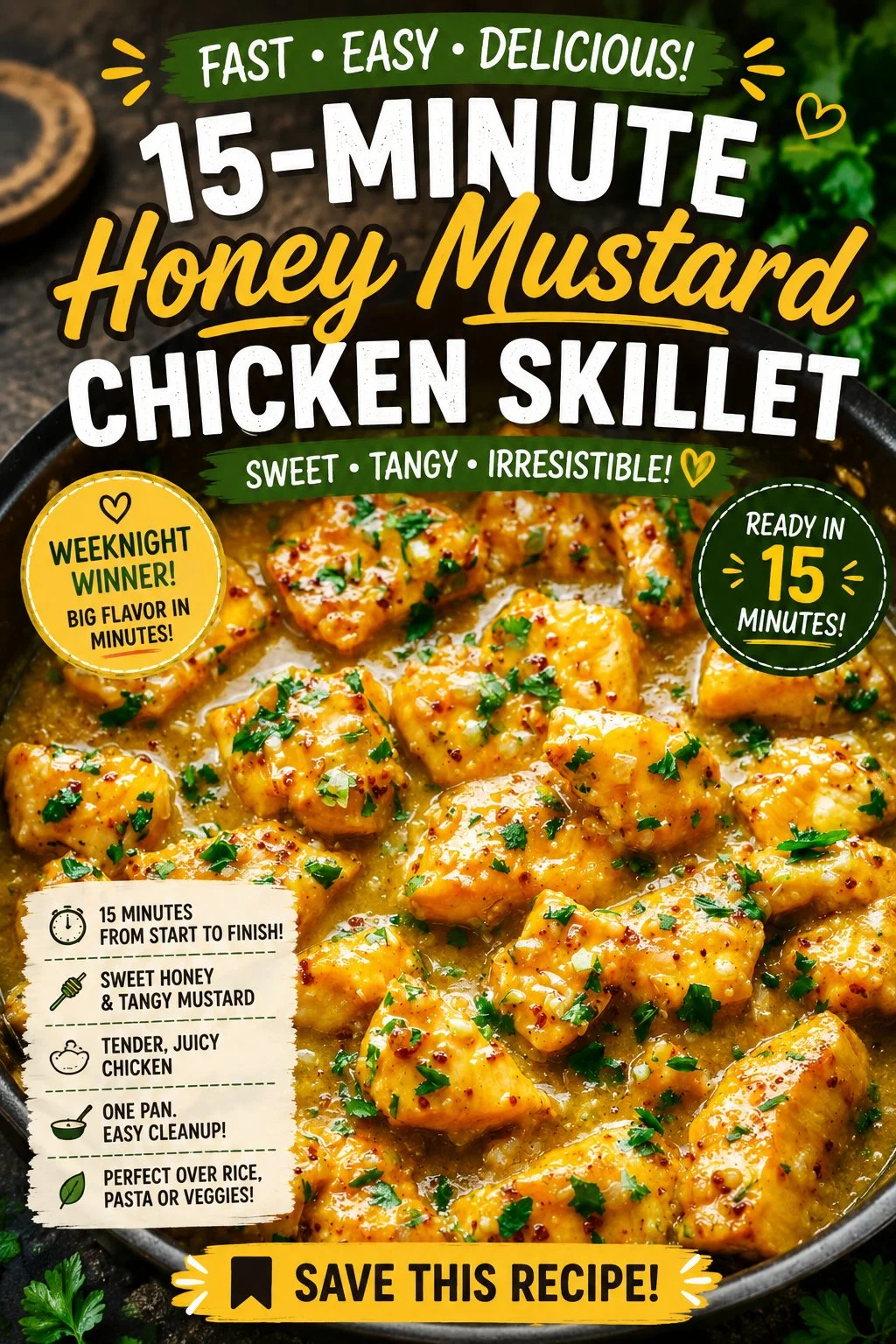 15-Minute Honey Mustard Chicken Skillet