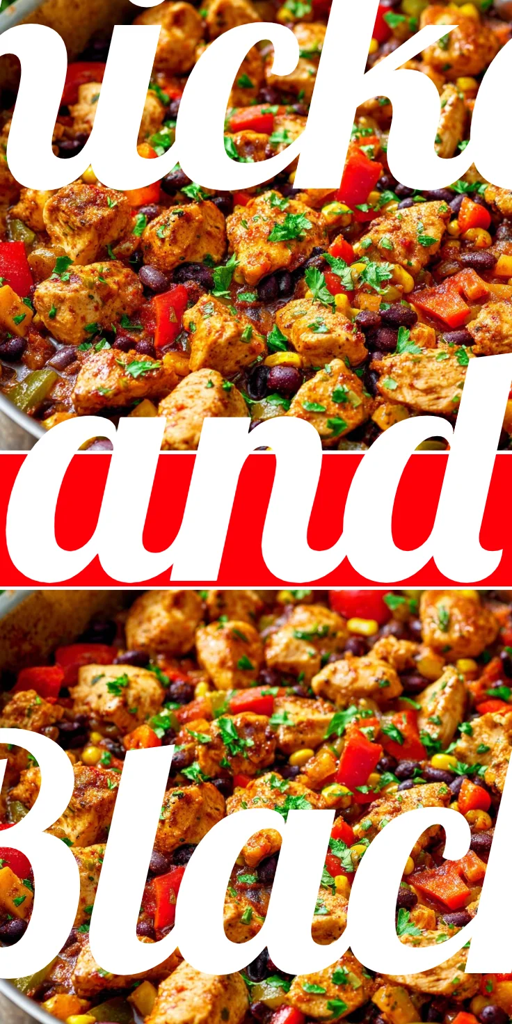 15-Minute Southwestern Chicken and Black Bean Skillet