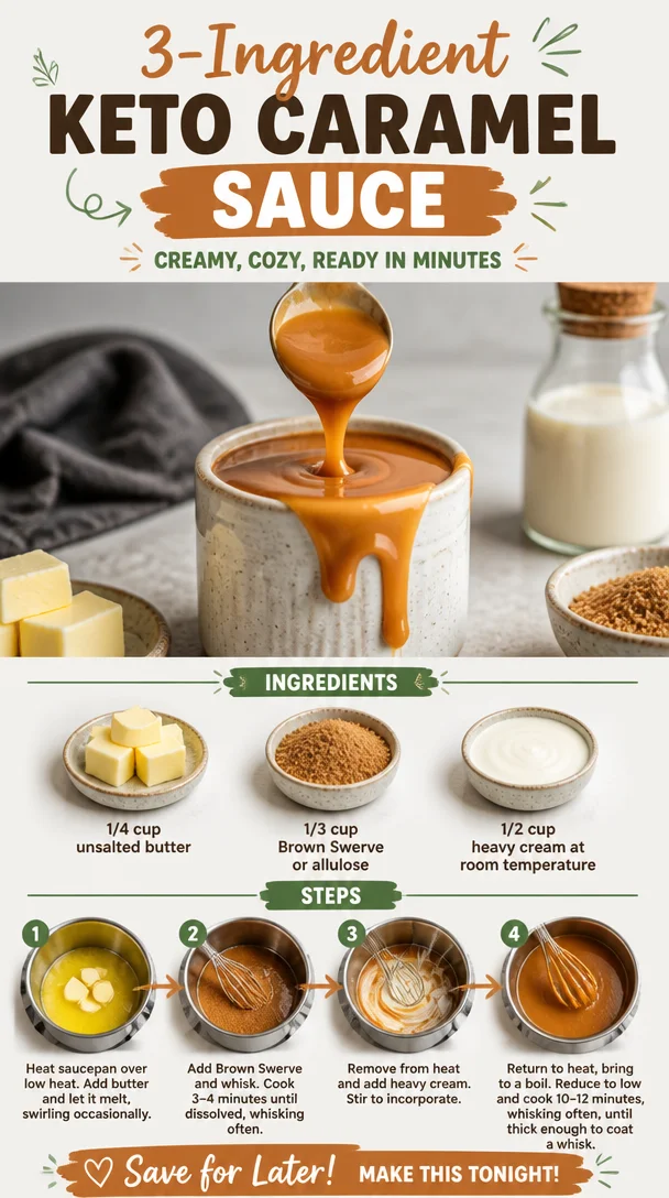 3-Ingredient Keto Caramel Sauce