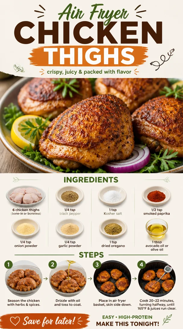 Air Fryer Chicken Thighs