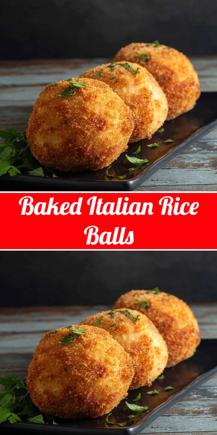 Baked Italian Rice Balls