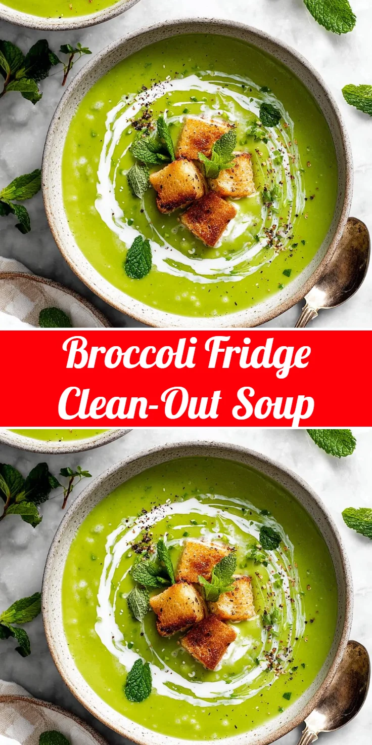 Broccoli Fridge Clean-Out Soup