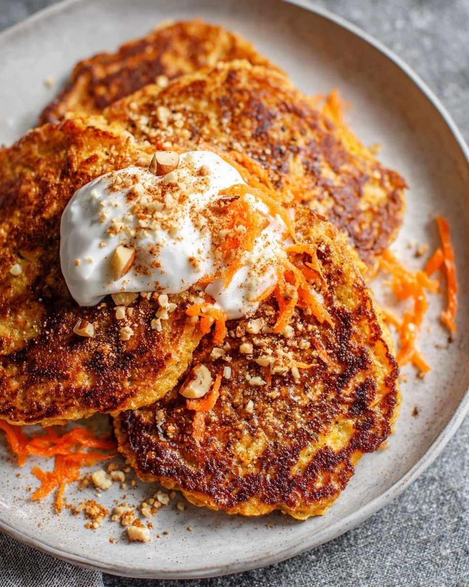 Carrot Oat Pancakes