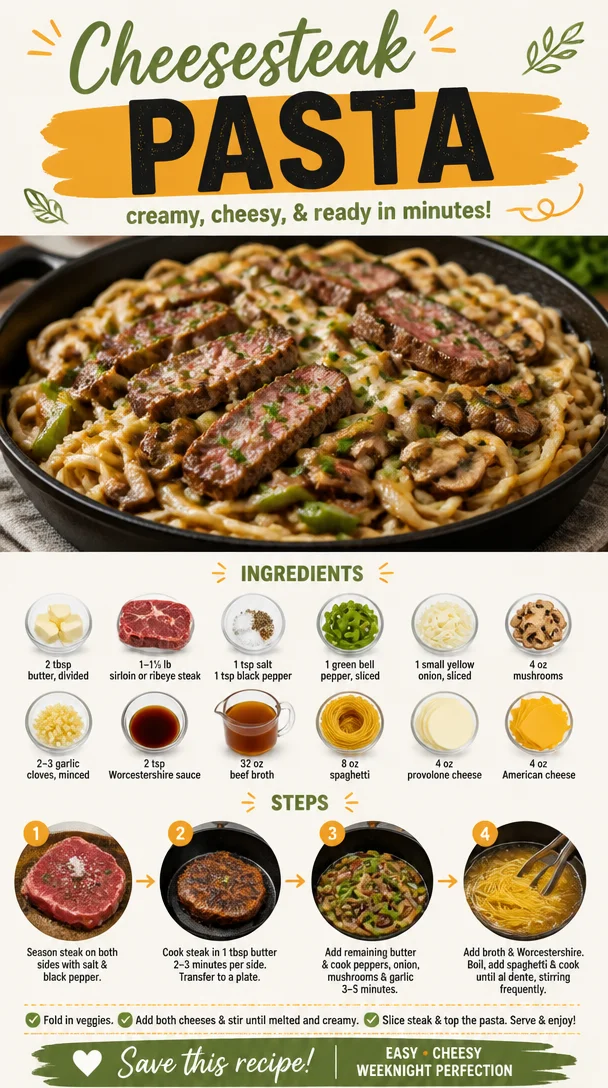 Cheesesteak Pasta