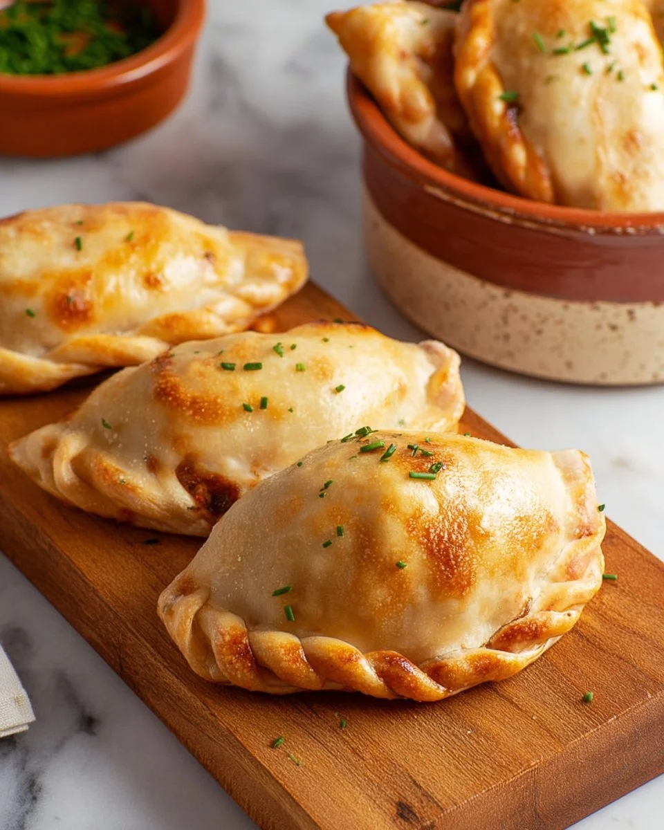 Delicious homemade Chicken Empanadas with a golden crust and flavorful filling
